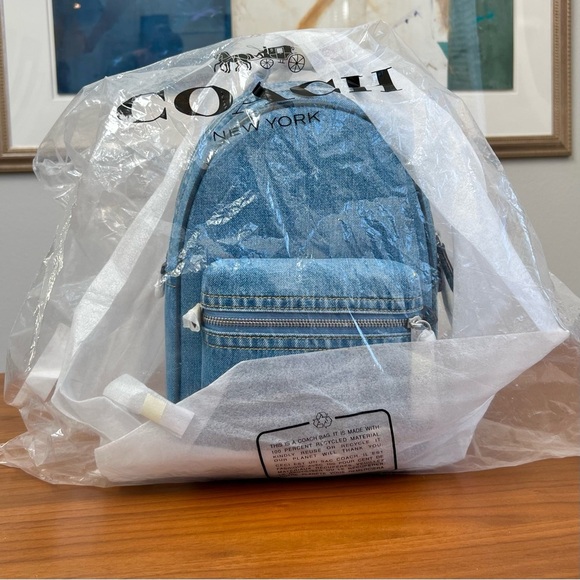 NWT $395 Coach Denim Charter Unisex Crossbody Sling Pack - Picture 4 of 13